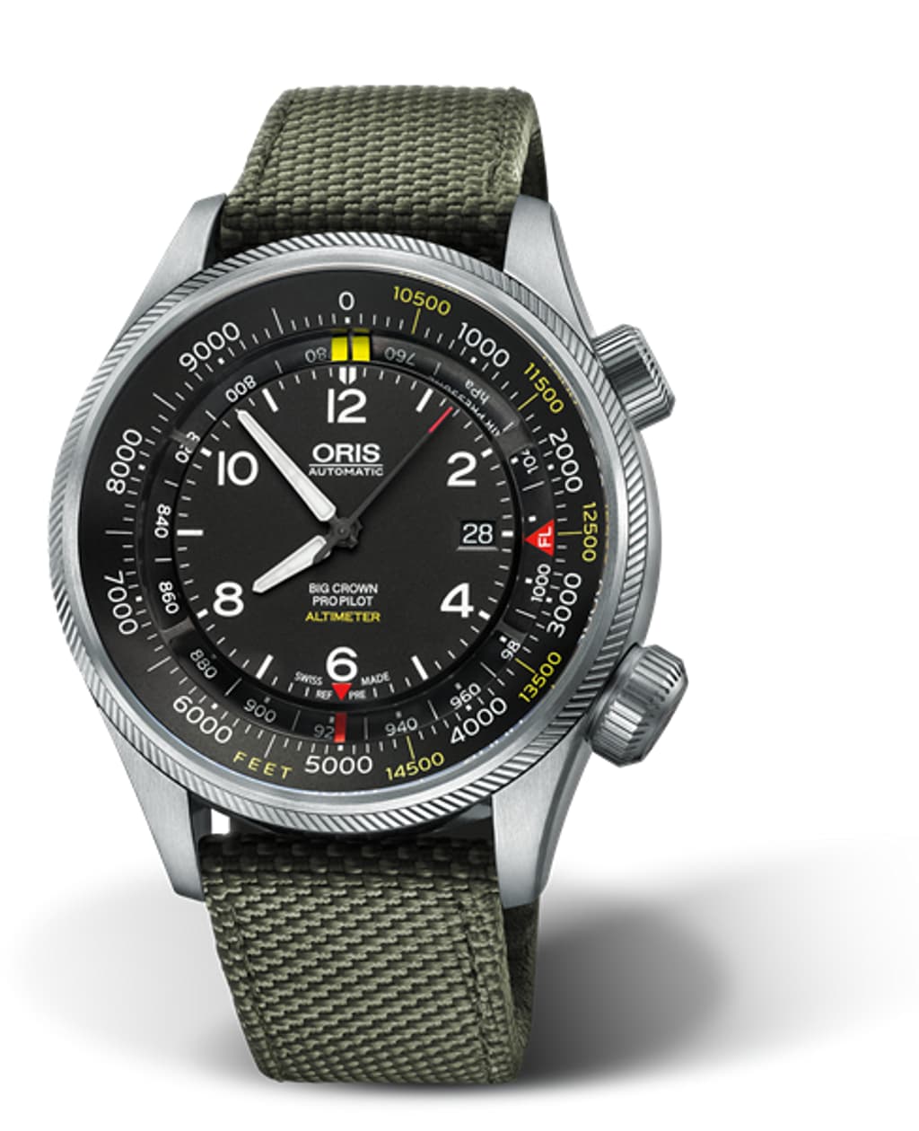 Vertical image of  Big Crown ProPilot Altimeter mit Fuss-Skala